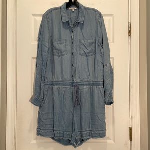 Pure Navy Lyocell Romper